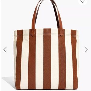 Madewell Transport Canvas Stripe Tote